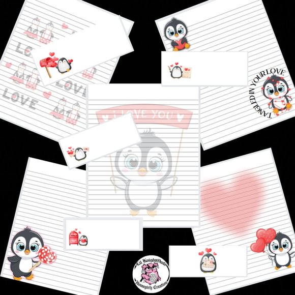 Penguin Stationary Love Penguin - Picture 1 of 11
